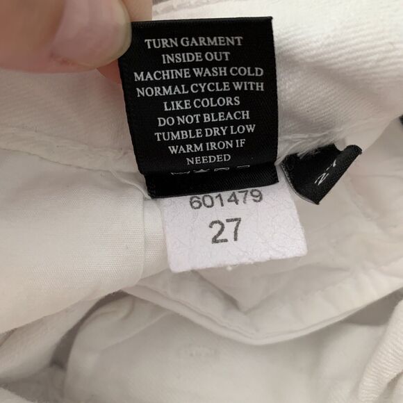 Parker Smith Los Angeles Denim Jeans Sz 27 White Slit Back Ankle Pockets NEW A10 - Picture 11 of 11